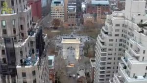 an aerial drone photograph of a cityscape